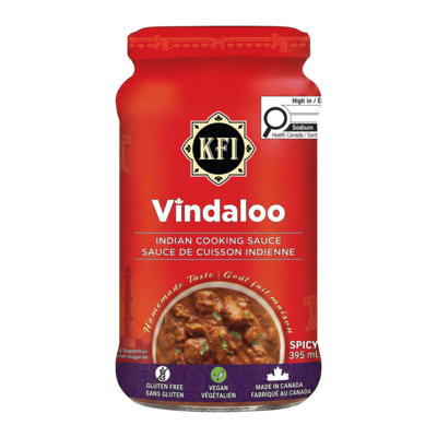KFI Vindaloo sauce de cuisine 395 ml, 1,26 $/100ml