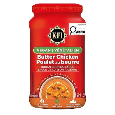 KFI Poulet au Beurre Végétalien sauce de cuisine 395 ml, 1,26 $/100ml