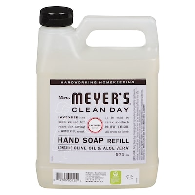 Mrs. Meyer's Clean Day Lavender Scent Hand Soap Refill 975 ml, $1.43/100ml