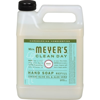 Mrs. Meyer's Clean Day Basil Scent Hand Soap Refill 975 ml, $1.33/100ml