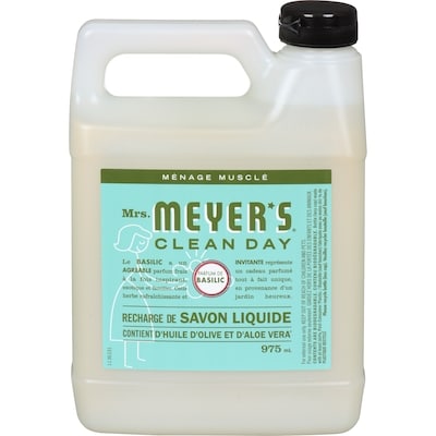 Mrs. Meyer’s Clean Day Parfum De Basilic Recharge De Savon Liquide 975 ml, 1,33 $/100ml