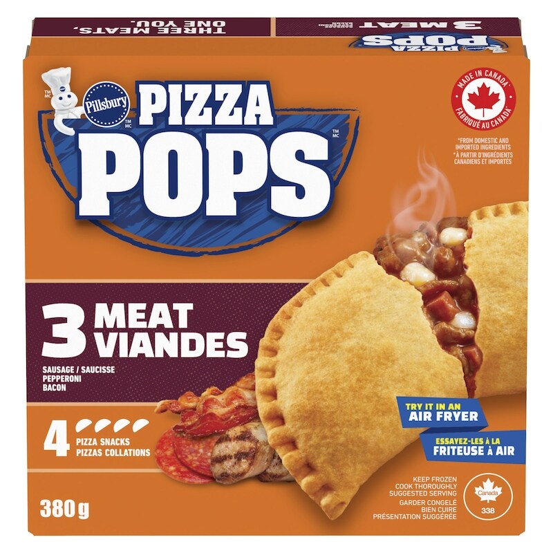 Frozen Pizza Snacks ,3 Meat, 4 ct