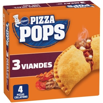 Pillsbury Collations Pizza Surgelées, 3 Viandes, 4 unités 380 g, 1,31 $/100g