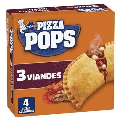 Pillsbury Collations Pizza Surgelées, 3 Viandes, 4 unités 380 g, 1,31 $/100g