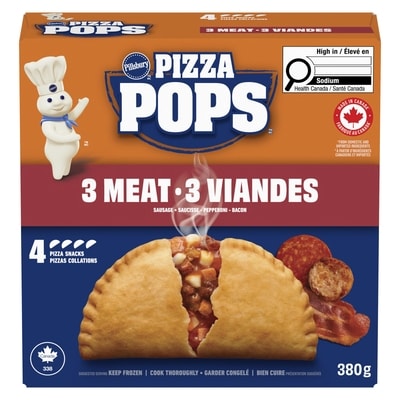 Collations Pizza Surgelées, 3 Viandes, 4 unités
