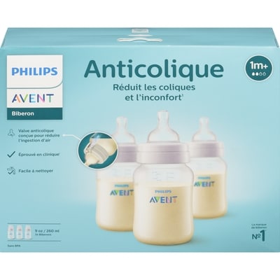 Phillips Anticolique 260 Ml 1M+ Biberon 3 ea, 9,00 $/1ch