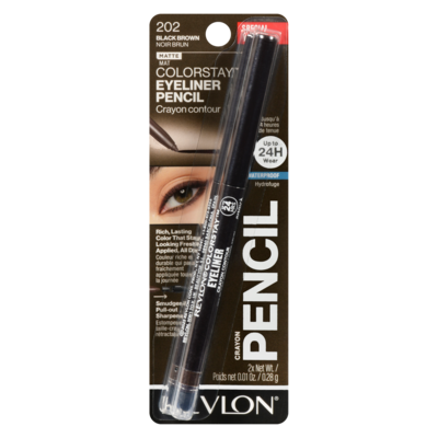Revlon Colorstay Eyeliner Pencil 202 Black Brown Special Value 1 ea, $19.49/1ea