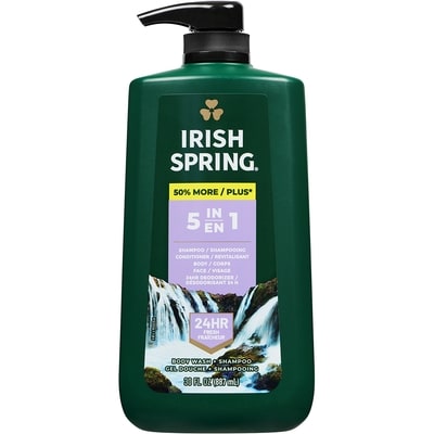 Irish Spring 5-in-1 Body Wash for Men 887 ml, $1.01/100ml