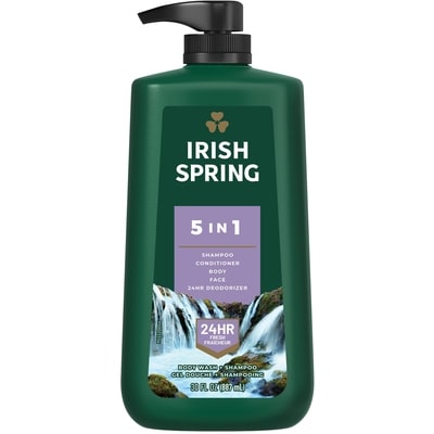 Irish Spring 5-in-1 Gel Douche pour Hommes 887 ml, 1,01 $/100ml