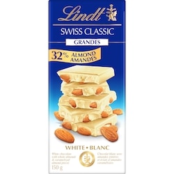SWISS CLASSIC GRANDES Almond White Chocolate Bar