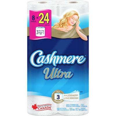 Cashmere 3 Ply Rolls Of Bathroom Tissue 8 ea, $1.87/1ea