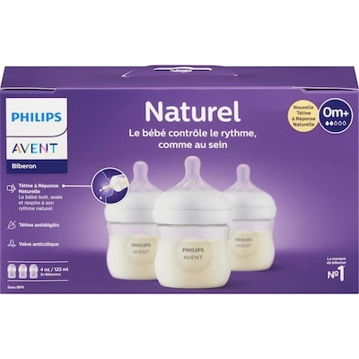 Phillips Naturel 125 Ml 0M+ Biberon 3 ea, 10,00 $/1ch
