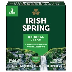 Irish Spring Pain de savon désodorisant original pour homme 3x104.0 g, 1,92 $/100g