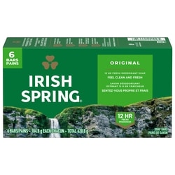 Irish Spring Pain de savon désodorisant original pour homme 6x104.0 g, 1,04 $/100g