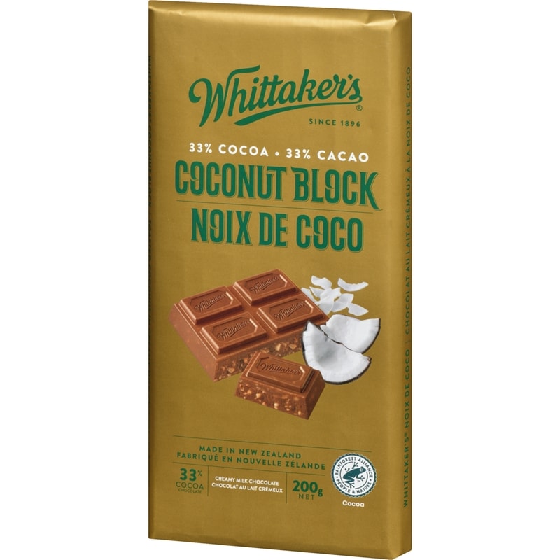 Creamy Milk Chocolate Coconut Block