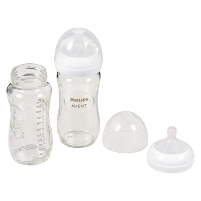 Phillips Biberon en verre naturel 240 ml 1m+ 3 ea, 9,33 $/1ch