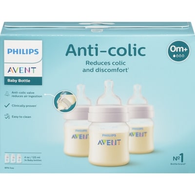 Philips Anti-Colic 125 Ml 0M+ Baby Bottle 3 ea, $9.00/1ea