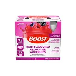 Nestle Health Science BOOST Fruit Flavoured Beverage, Wildberry, 6-Pack 237 ml, $0.91/100ml