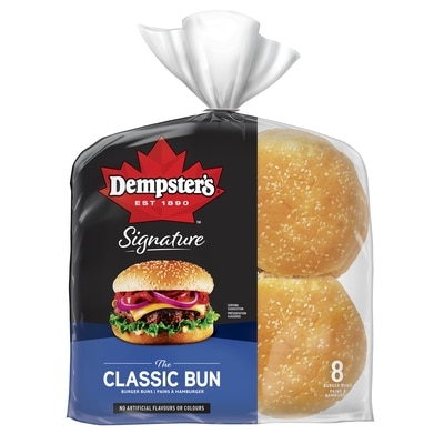Dempster Signature The Classic Burger Buns 616 g, $0.89/100g