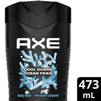Axe Gel Douche pour Homme Cool Ocean avec Huiles Essentielles 473 ml, 0,95 $/100ml