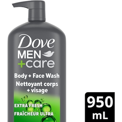 Dove Men+Care Refreshing Extra Fresh Body and Face Wash for Men 950 ml, $1.89/100ml