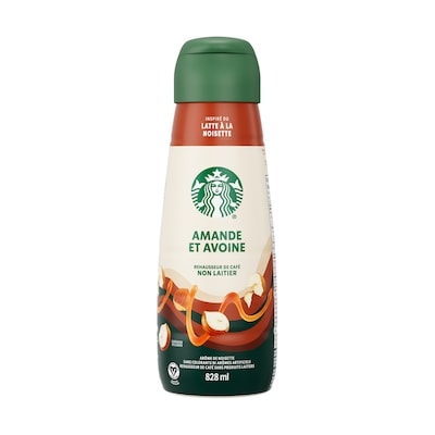Starbucks Rehausseur De Café Starbucks Amande Et Avoine Latte À La Noisette 828 ml, 0,91 $/100ml