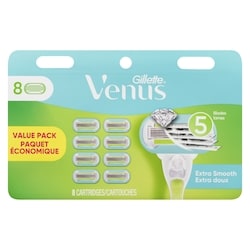 Gillette Cartouches de rechange de rasoir Extra Doux pour femmes, 8unités 8 ea, 5,25 $/1ch