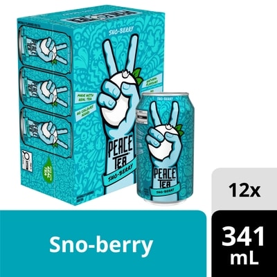 Peace Tea Iced Tea Sno-berry Cans 12x341.0 ml, $0.24/100ml