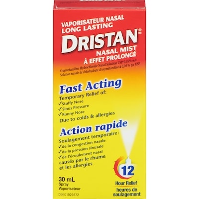 Dristan Long Lasting Nasal Mist Spray 30 ml, $33.30/100ml