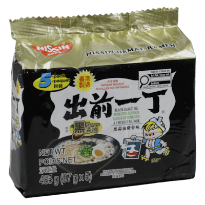 Instant Noodle With Soup Base Demae Ramen Black Garlic Oil And Artificial Pork Flavour