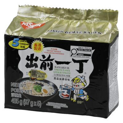 Instant Noodle With Soup Base Demae Ramen Black Garlic Oil And Artificial Pork Flavour