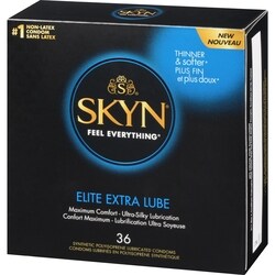 Skyn Synthetic Polyisoprene Lubricated Condoms Elite Extra Lube - 36 ea | No Frills Online Skyn Synthetic Polyisoprene Lubricated Condoms Elite Extra Lube - 36 ea | No Frills Online