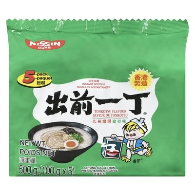 Nissin Instant Noodle With Soup Base Demae Ramen Artificial Pork Flavour 500 g, $1.00/100g