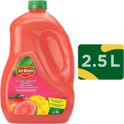 Del Monte Mélange cocktail de jus de fruits goyave-mangue  2.5 l, 0,32 $/100ml
