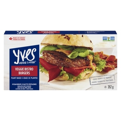 Yves Veggie Bistro Burgers 352 g, $2.27/100g