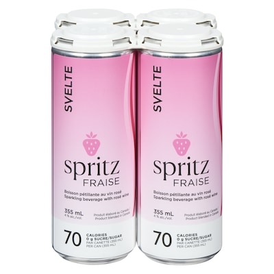 Svelte Spritzer rosé, paq. de 4 (Pièce d’identité requise au moment du ramassage) 4x355.0 ml, 1,03 $/100ml