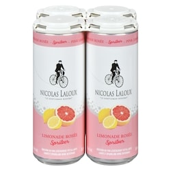 Nicolas Laloux Boisson au vin légèrement pétillante limonade rosée spritzer (Pièce d’identité requise au moment du ramassage) 4x355.0 ml, 0,91 $/100ml