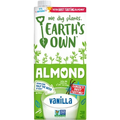 Earth's Own Almond Beverage, Vanilla 946 ml, $0.37/100ml
