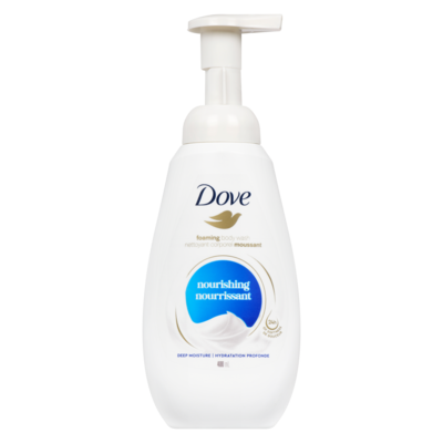 Dove Nettoyant Corporel Moussant Nourishing Hydratation Beauté hydratants naturels 400 ml, 2,25 $/100ml