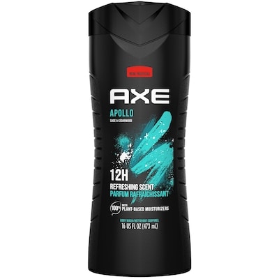 Axe Body Wash, Apollo, Sage & Cedarwood Scent 473 ml, $0.95/100ml