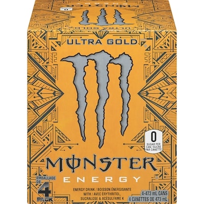 Monster Energy Ultra Gold 4x473.0 ml, $0.66/100ml