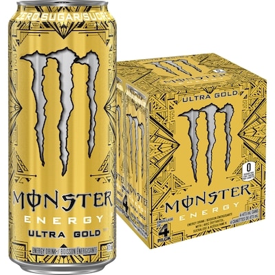 Monster Energy Ultra Gold 4x473.0 ml, 0,66 $/100ml