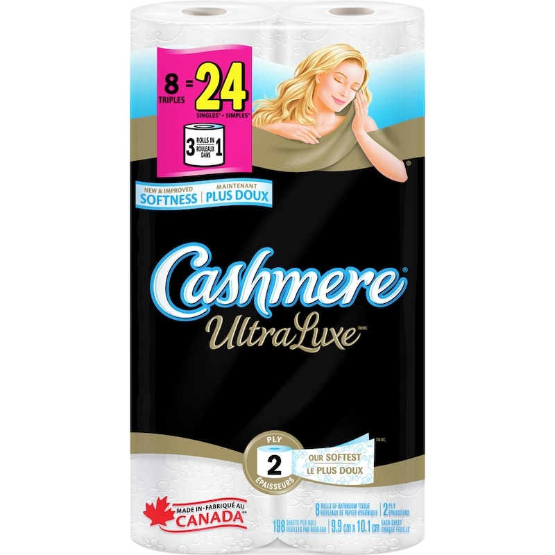 Cashmere 2 Ply Rolls Of Bathroom Tissue Ultra Luxe - 8 ea | Zehrs