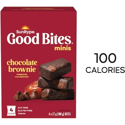 SunRype Good Bites MINIS Chocolate Brownie MiniBites 108 g, $18.48/100g