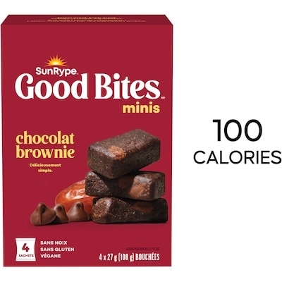 SunRype Mini bouchées de chocolat au brownie Good Bites MINIS 108 g, 16,67 $/100g