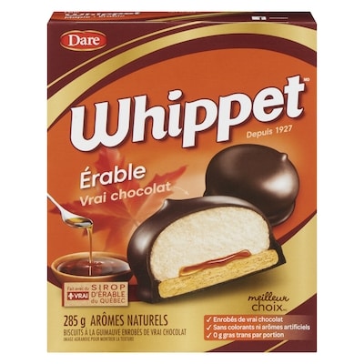 Dare Biscuits Whippet Érable 285 g, 1,51 $/100g