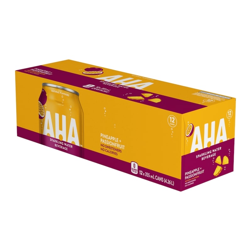 Seltzer Pineapple + Passionfruit Fridge Pack Cans