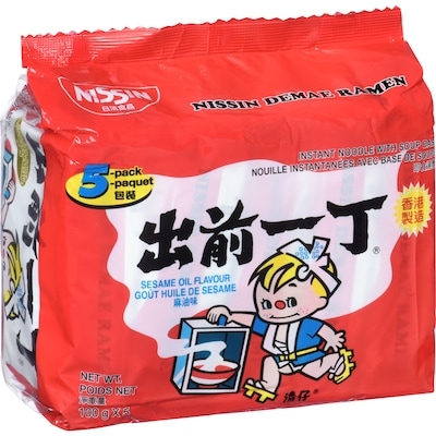 Instant Noodle With Soup Base Demae Ramen Sesame Oil Flavour
