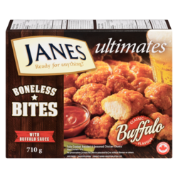 Janes Boneless Chicken Bites Buffalo 710 g, $2.67/100g
