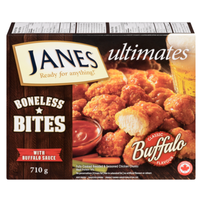 Janes Boneless Chicken Bites Buffalo 710 g, $2.39/100g